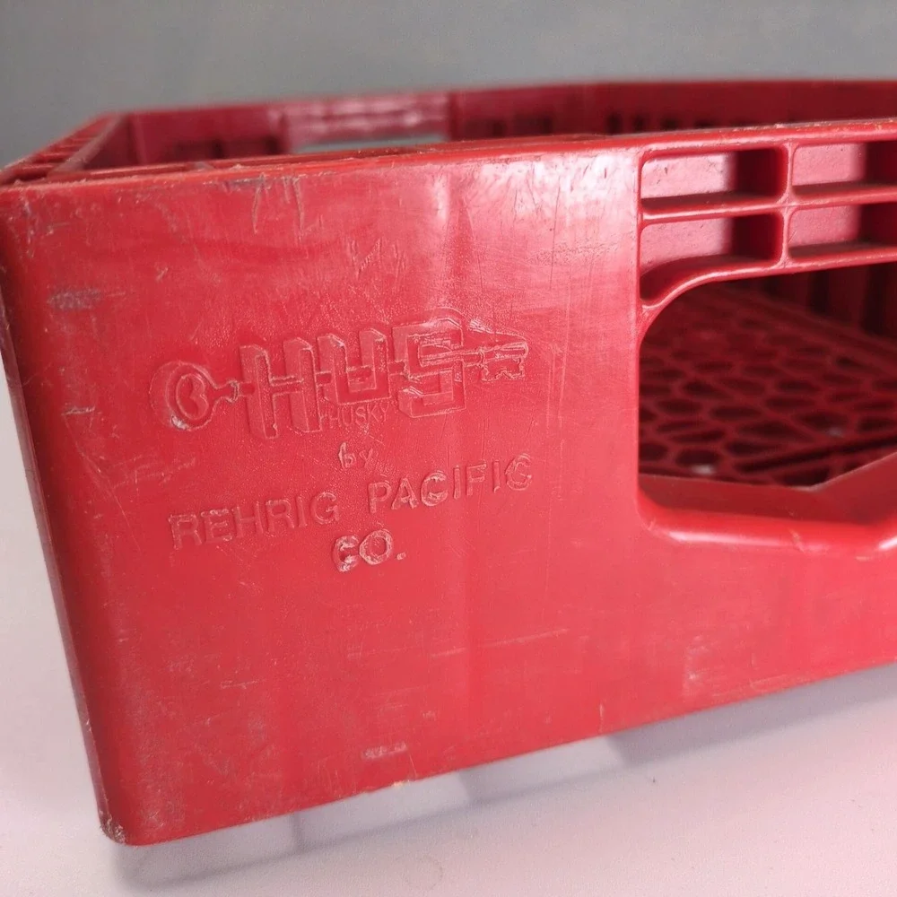 Vintage Coca-Cola Red Plastic 16 Bottle Crate Carrier Husky Rehrig‎ Pacific Coke